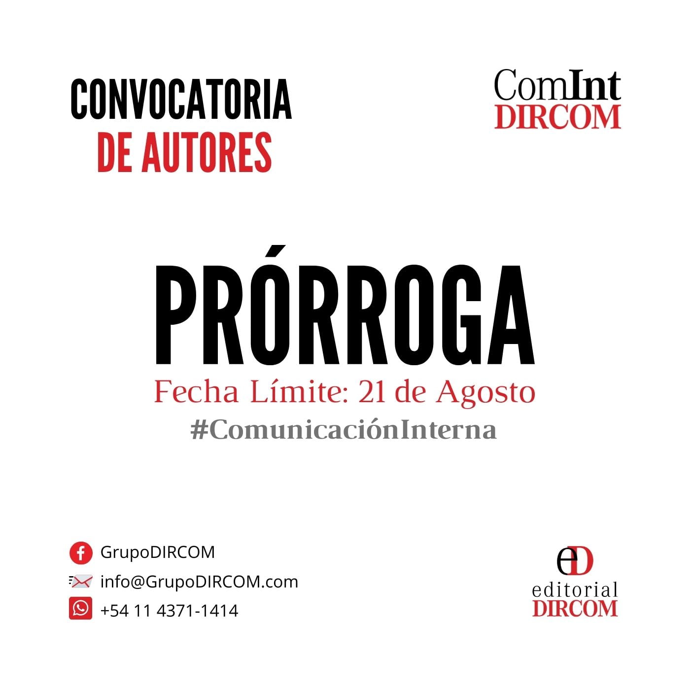 Convocatoria de autores ComInt
